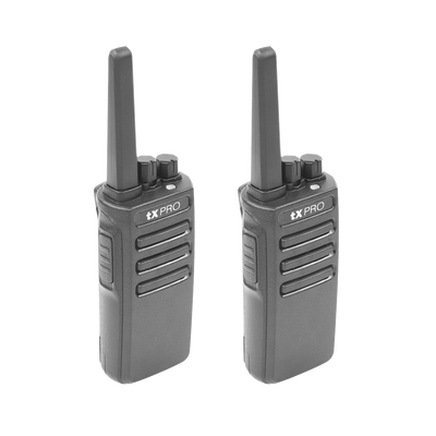 Par Radios Portátiles Analógicos VHF 136-174 MHz / 5W / 16 Canales / Scrambler / Preconfigurados | TX500DUO