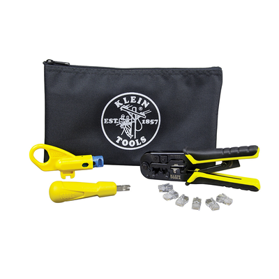 Kit de Instalación de cable UTP con Estuche (Desforrador + Ponchadora + Ponchadora 110). | VDV026212