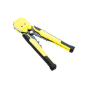 Pinza multifuncional Pelacables, con terminal de pestaña, prensado automático de color amarillo. | JX-1301