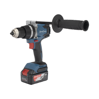 Rotomartillo Inalámbrico 20V / Motor Brushless / Broquero 1/2 in / 120 Nm Par Máximo / 2 Baterías 4.0Ah con Cargador y Maletín | DCJ-Z0313-EM