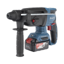 Martillo Perforador Inalámbrico SDS-PLUS 20V / Motor Brushless / 3 Modos Taladro Percusión Demolición / 2.7 J Energía de Impacto / 2 Baterías 4.0Ah con Cargador y Estuche | DCZ-C0424-EM
