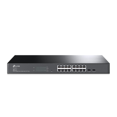 Switch Omada SDN Administrable / 16 puertos Gigabit y 2 puertos SFP / Funciones sFlow, QinQ y QoS / Administración centralizada OMADA | TL-SG2218