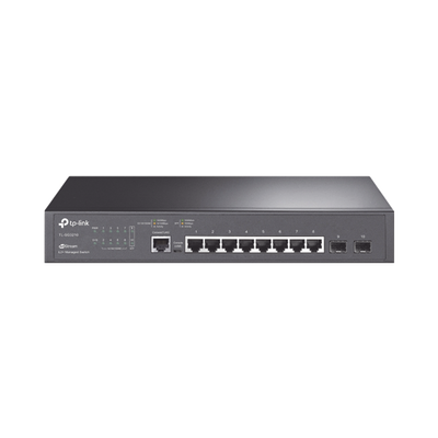 Switch JetStream SDN Administrable 8 puertos 10/100/1000 Mbps + 2 puertos SFP, administración centralizada OMADA SDN | TL-SG3210