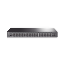 Switch Omada SDN Administrable / 48 puertos Gigabit y 4 puertos SFP / Funciones sFlow, QinQ y QoS / Administración centralizada OMADA | TL-SG3452