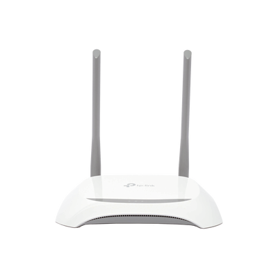 Router Inalámbrico WISP, 2.4 GHz, 300 Mbps, 2 antenas externas omnidireccional 5 dBi, 4 Puertos LAN 10/100 Mbps, 1 Puerto WAN 10/100 Mbps, control de ancho de banda | TL-WR840N