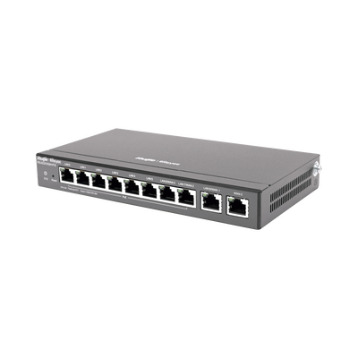 Router Balanceador con Función SD-WAN, PoE+ hasta 110 Watts, Hasta 4 Servicios de Internet y hasta 350 clientes con desempeño de 1.5 Gbps | RG-EG310GH-P-E