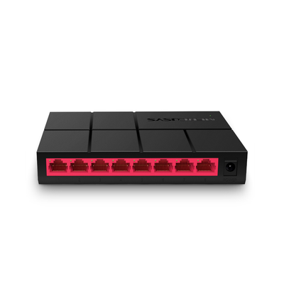 Switch NO Administrable / Para escritorio / Carcasa de Plástico / 8 puertos 10/100/1000 Mbps / Diseño Compacto / Plug and Play | MS108G