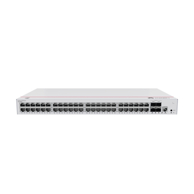 Switch de Distribución/Core Gigabit Administrable PoE Capa 3 / 48 puertos 10/100/1000 Mbps (PoE) / 4 Puertos 10GE SFP+ Uplink / ERPS / Rutas Estáticas / iStack / PoE Perpetuo / 380W / Administración Nube Gratis | S310-48P4X