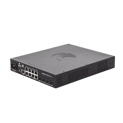 Switch cnMatrix TX1012-AC-P PoE Ideal para WISP  / 8 Puertos Gigabit PoE + 4 SFP+ / PoE Budget 200W /Capa 2 y Capa 3 / Gestión Gratuita Desde la Nube | MX-TX1012GXPA-00