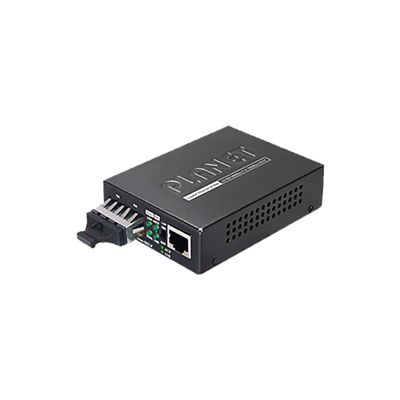 Convertidor de Medios 1000 Mbps UTP/Fibra Óptica Mono-Modo Hasta 20 Km, Conector SC | GT-802S