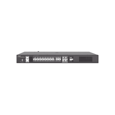 Switch Core Distribuidor para Fibra con 20 Puertos SFP+ (10G), 4 Puertos SFP28 (25G) y 2 Puertos QSFP+ (40G) | RG-CS86-20XS4VS2QXS-D