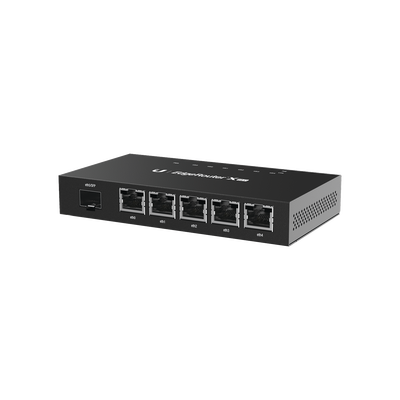 EdgeRouter X SFP de 5 puertos Gigabit + 1 puerto SFP con funciones avanzadas de ruteo | ER-X-SFP