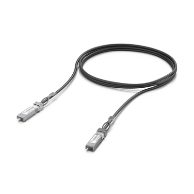 Cable de conexión directa DAC de 3 metros SFP+ 1/10Gbps, ideal para switches UniFi | UACC-DAC-SFP10-3M