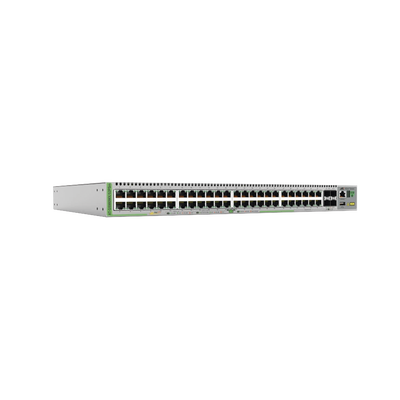 Switch L3 Stackable, 40x 10/100/1000-T PoE+ , 8x 100M/1G/2.5G/5G-T PoE+, 4x SFP+ Ports, 370W | AT-GS980MX/52PSM-10