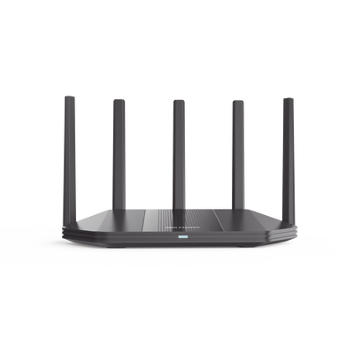 Router Inalámbrico / Wifi 6 / Hasta 3000 Mbps / MESH / Doble Banda AC (2.4 GHz y 5 GHz) / 4 Puertos 1000 Mbps /  5 Antenas Omnidireccional / Interior / Beamforming Optimizado /  Administración Gratuita desde la Nube | DS-3WR30X