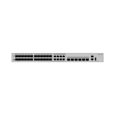 Switch Empresarial Core Gigabit Administrable  Capa 3 / 24 puertos 1GE SFP ( Combo con 8 Puertos 10/100/1000 Mbps) / 4 Puertos 10GE SFP+ Uplink / 2 Puertos 10GE SFP+ (Stack) / ERPS / Ruteo Dinámico (RIP, OSPF, IS-IS y BGP)  / iStack / Administraci& | S530-24ST4XE