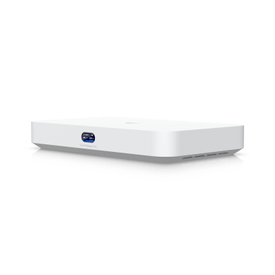 UCG Fiber Cloud Gateway de 10G de Escritorio con Switch Integrado de 4 Puertos 2.5 GbE y 1 Puerto 10G SFP+, Compatibilidad Total con Full Stack UniFi | UCG-FIBER