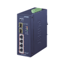 Switch PoE Industrial No Administrable de 4 Puertos PoE 10/100/1000T 802.3at, 2 Puertos SFP 10/1000X | IGS-624HPT