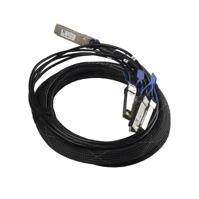 (XQ+BC0003-XS+) Cable de conexion 100G QSFP28 a 4 x 25G SFP28 o 40G QSFP+ a 10G SFP+, 3m | XQ+BC0003-XS+
