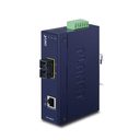 Convertidor de Medios Industrial, Multimodo, Puertos 10/100 Base-TX a 100 Base-FX, Interfaz SC, Hasta 2 km, Carcasa IP30, Soporta Temperatura de -40 a 75°C. | IFT-802T