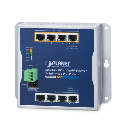 Switch Industrial No Administrable, Múltiple Montaje (Pared, Riel DIN y Magnético), 8 Puertos Gigabit con 4 puertos PoE 802.3at, Hasta 120 W. | WGS-804HP