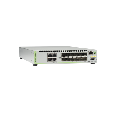 Switch Capa 3 Stackeable 10 Gigabit , 12 puertos SFP/SFP+ 10G y 4 puertos 100/1000/10G Base-T (RJ-45) | AT-XS916MXS-10