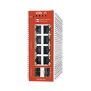 Switch L2+ PoE Industrial / Administración Cloud-Web-CLI / 8 Puertos PoE af/at 100/1000 Mbps / 2 Puertos SFP Gigabit / Presupuesto PoE 120 W / Protocolo ERSP (redundancia enlaces) | WI-PCMS310GF-I