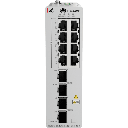 Switch Industrial eKit / 8 Puertos PoE+ Gigabit + 2 SFP + 2 SFP+ / Montaje en Riel DIN / Fuente Redundante 1+1 : 54 a 57 VCD / Libre de licenciamiento / Gestión gratuita desde la Nube / Presupuesto PoE 220 W | S210I-8P4SX