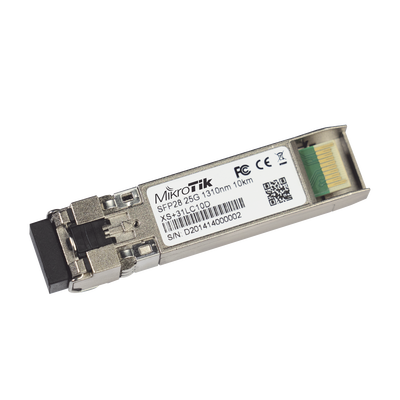 Transceptor MiniGbic XSFP+ 1G/10G/25G LC Duplex para fibra Mono Modo 10 Kms | XS+31LC10D