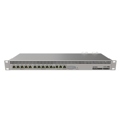 RB1100AHx4 Dude Edition, 13 Puertos Gigabit, Almacenamiento M.2 60GB para Base de Datos Dude | RB1100AHX4-DE