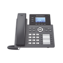 Teléfono IP Grado Operador, 3 líneas SIP con 6 cuentas, 10 botones BLF, puertos Gigabit PoE, codec Opus, IPV4/IPV6 con gestión en la nube GDMS | GRP2604P