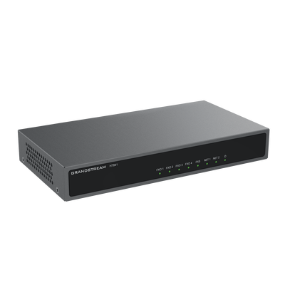 Gateway Analógico 4 FXO (Conectar Lineas Analógicas) / Puertos FXO y FXS / 3 Perfiles SIP / NAT / PoE / TR069 / Fax T.38 / 3 Vías Conferencia / AES / Failover SIP | HT-841