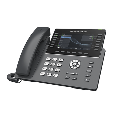 Teléfono IP Wi-Fi, Grado Operador, 14 líneas SIP con 6 cuentas, pantalla LCD  5", puertos Gigabit, Bluetooth, PoE, codec Opus, IPV4/IPV6 con gestión en la nube GDMS | GRP2650