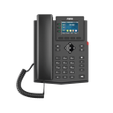 Teléfono IP empresarial para 4 líneas SIP con pantalla LCD de 2.4 pulgadas a color, Opus y conferencia de 3 vías, PoE. | X303P