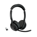 Jabra Evolve2 55, Auricular stereo versión MS, dongle USB-A con cancelación de ruido (25599-999-999) | EVOLVE255STEREOMSA