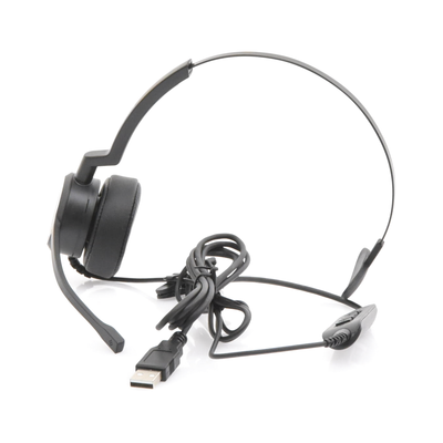 Audífonos USB de Diadema MONO con Audio HD / Micrófono con Cancelación de Ruido / Calidad para uso en Oficina | PROA-HS10USB