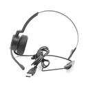 Audífonos USB de Diadema MONO con Audio HD / Micrófono con Cancelación de Ruido / Calidad para uso en Oficina | PROA-HS10USB