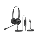 Diadema binaudal (duo) con tecnología antishock para teléfonos IP FANVIL USB con micrófono de cancelación de ruido, larga durabilidad | HT302U