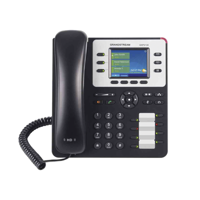 Teléfono IP Empresarial de 3 Líneas con 4 teclas de función, 8 teclas de extensión BLF y conferencia de 4 vías. PoE | GXP-2130