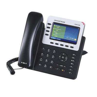 Teléfono IP Empresarial para 4 líneas. Puede agregar hasta 160 BLF (teclas de marcación rápida) con cuatro GXP2200EXT | GXP-2140