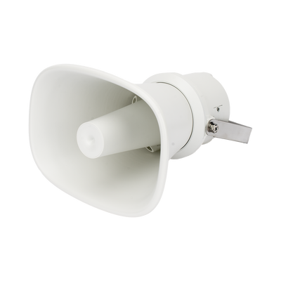 Altavoz IP Tipo Trompeta | 25 Watts | 24VCD | Reproducción de Audio vía Red | Exterior IP67 | Metal | Entrada de alarma | Compatible con Hik-Connect / Hik-Central Professional | DS-QAZ1325G1T(C)