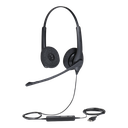 Jabra Biz 1500 Duo, auricular profesional con cancelación de ruido, ideal para contact center con conexión USB (1559-0159) | BIZ-1500-DUO-USB