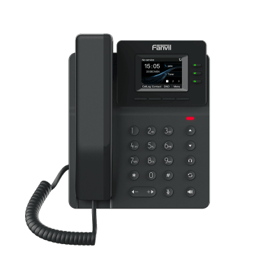 Teléfono IP empresarial para 4 líneas SIP con pantalla LCD de 2.4 pulgadas a color, Opus y conferencia de 6 vías, PoE. | V60P