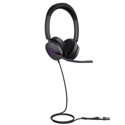 Diadema Yealink UH48 Dual Teams USB-C/A Certificada para Teams y Soporte Multiplataforma UC | UH48-DUAL-TEAMS-USB-C/A