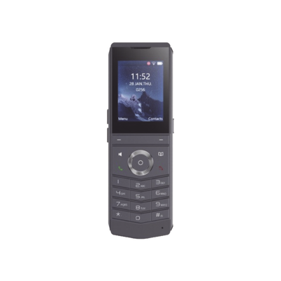 W611W es un teléfono IP Wi-Fi portátil, Resistente, Moderno diseñado para aplicaciones de comunicación móvil. | W611W
