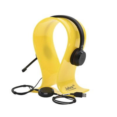 Jabra Evolve 30 Duo con conexión USB / 3.5mm, micrófono con cancelación de ruido y controlador en el cable con botones e indicadores LED (5399-823-309) | EVOLVE-30-DUO-MS