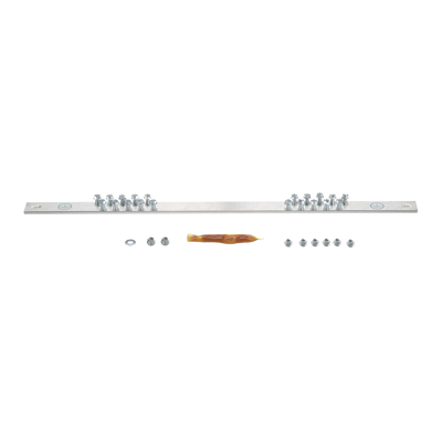 Barra de Conexión a Tierra, Para Rack de 19", Con 20 Orificios Para Conexión Rápida de Equipos, Incluye 20 Tornillos # 12-24 x 1/2" Instalados | RGRB19U