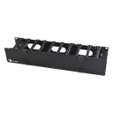Organizador de Cable Horizontal RouteIT, Sencillo, Para Rack de 19in, 4in de profundidad, 2UR | HCM-4-2U