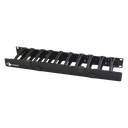 Organizador de Cable Horizontal RouteIT, Sencillo, Para Rack de 19in, 4in de profundidad, 1UR | HCM-4-1U
