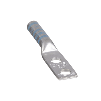 Zapata de compresión LCC6-14A-L para cal. 6 Awg, Doble barreno para tornillo prisionero de 1/4, Espaciado de orificio 16mm, 1 Pz | LCC6-14A-L